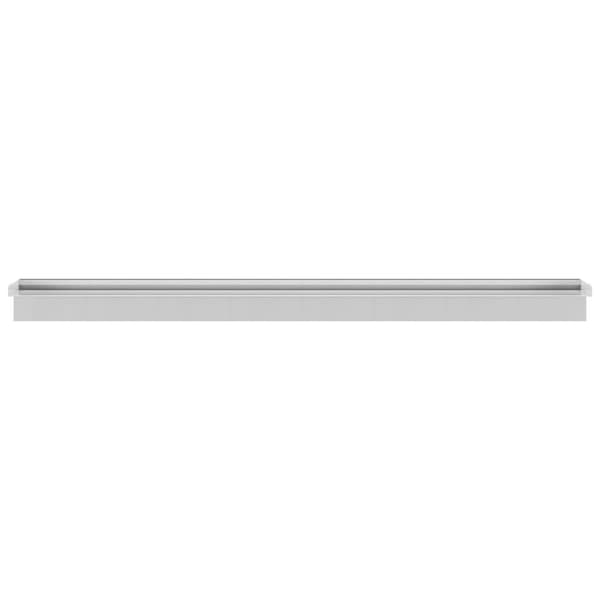 vidaXL Rektangulär poolfontän rostfritt stål 110 cm Silver