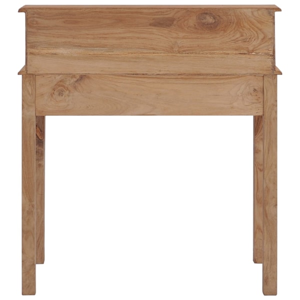 vidaXL Skrivbord 90x50x100 cm massiv teak Brun