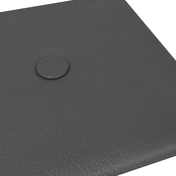 vidaXL Väggpaneler 12 st grå 30x15 cm konstläder 0,54 m² Grå