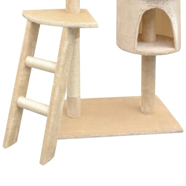 vidaXL Klösträd med klöspelare i sisal 150 cm beige Beige