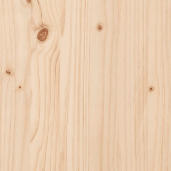 vidaXL Sänggavel 186x4x100 cm massiv furu Brun