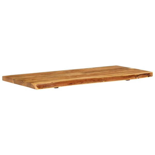 vidaXL Bänkskiva för badrum massivt akaciaträ 114x52x4 cm