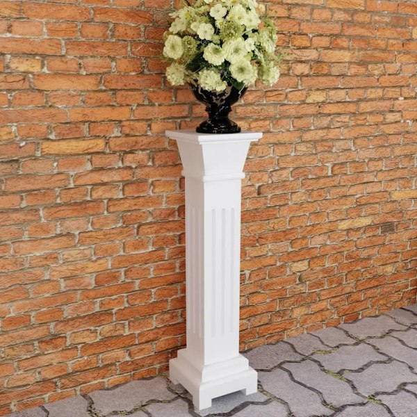 vidaXL Klassisk blompelare MDF vit Vit