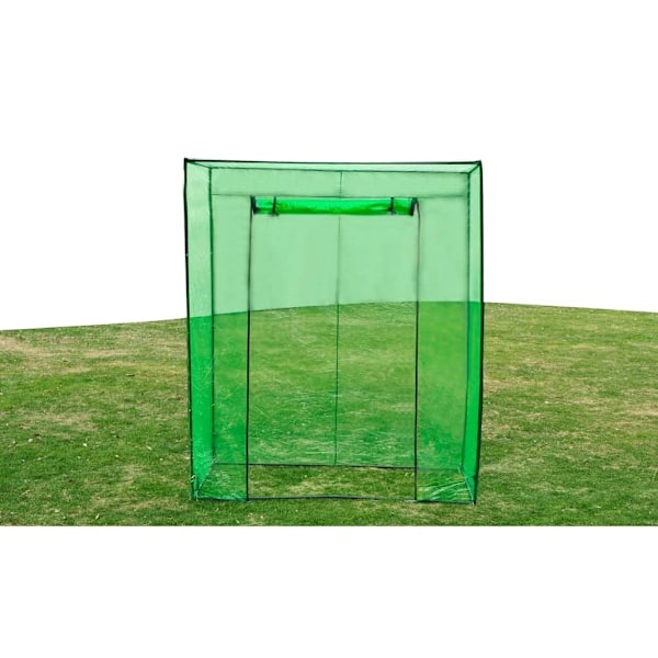 vidaXL Växthus stålram PVC Grön