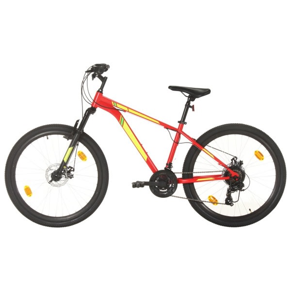 vidaXL Mountainbike 21 växlar 27,5 tums däck 38 cm röd Röd