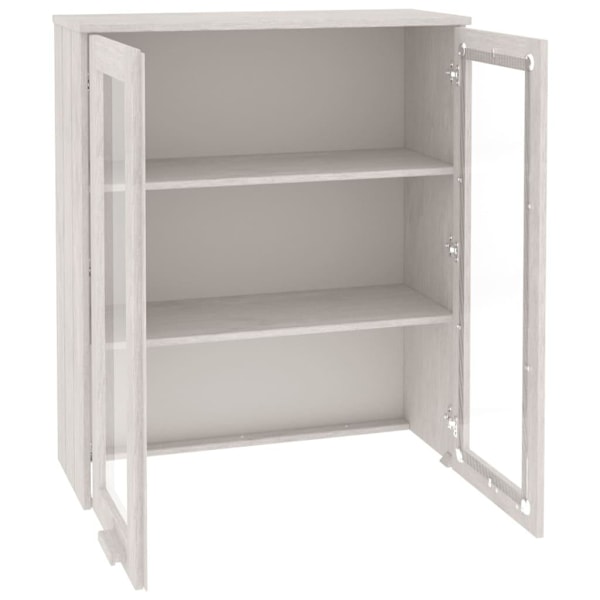 vidaXL Överdel till högskåp HAMAR vit 85x35x100 cm massiv furu Vit