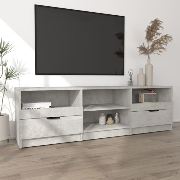 vidaXL Tv-bänk betonggrå 150x33,5x45 cm konstruerat trä Grå