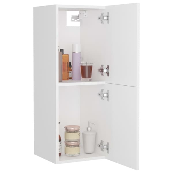 vidaXL Badrumsskåp vit 30x30x80 cm konstruerat trä Vit