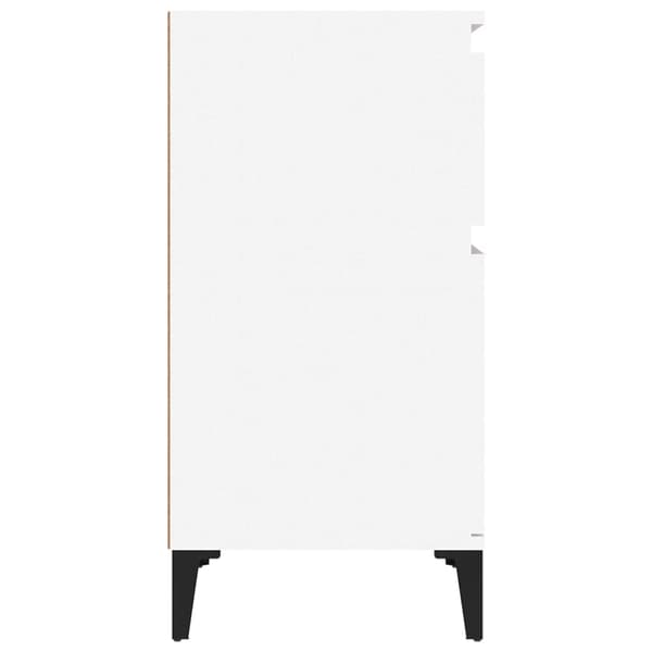 vidaXL Sängbord vit 40x35x70 cm Vit