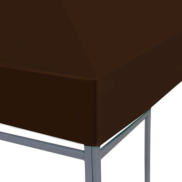 vidaXL Paviljongtak 310 g/m² 3x3 m brun Brun