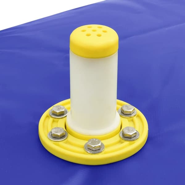 vidaXL Vattentank med kran vikbar 2100 L PVC Blå