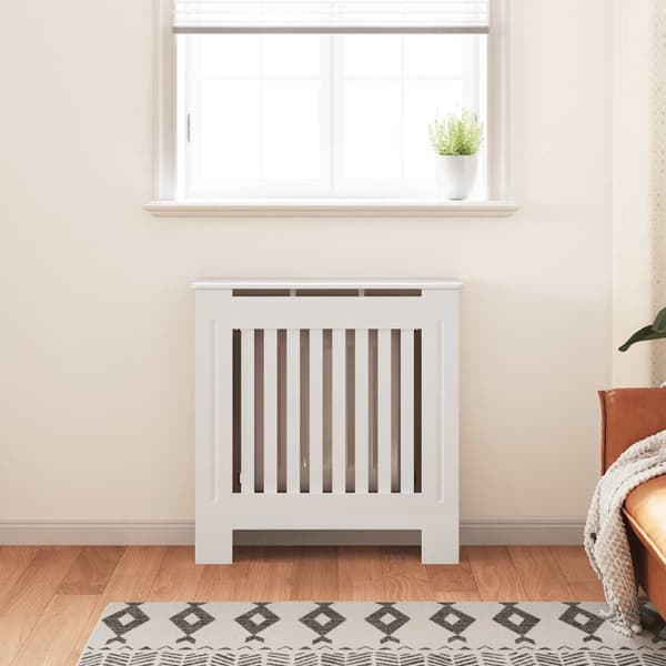 vidaXL Elementskydd MDF vit 78 cm Vit
