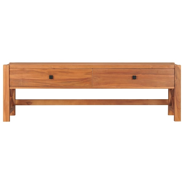 vidaXL Tv-bänk 140x40x45 cm teak Brun