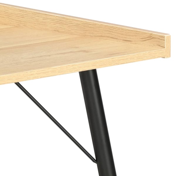 vidaXL Skrivbord ek 90x50x79 cm Svart