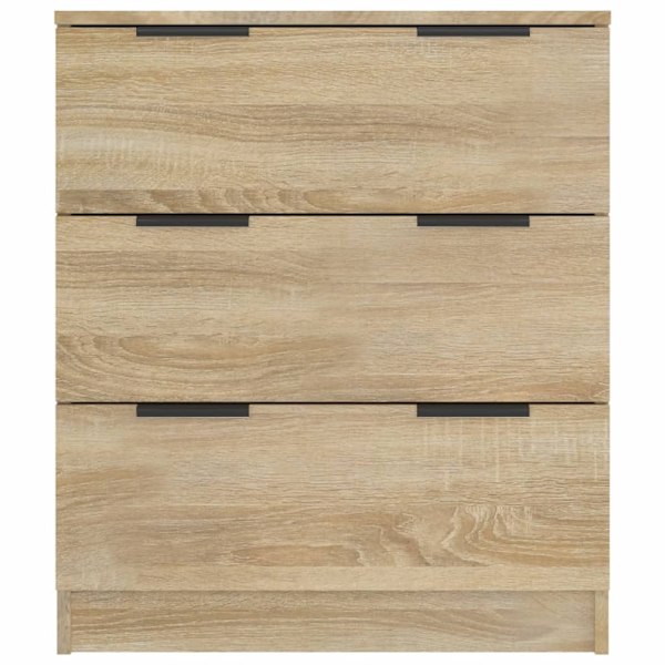 vidaXL Byrå sonoma-ek 60x30x70 cm konstruerat trä Brun