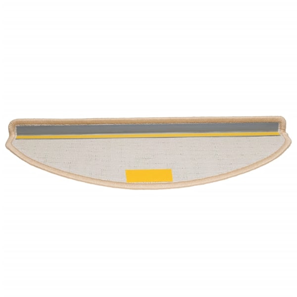vidaXL Trappstegsmattor 10 st 65x21x4 cm gräddvit Kräm