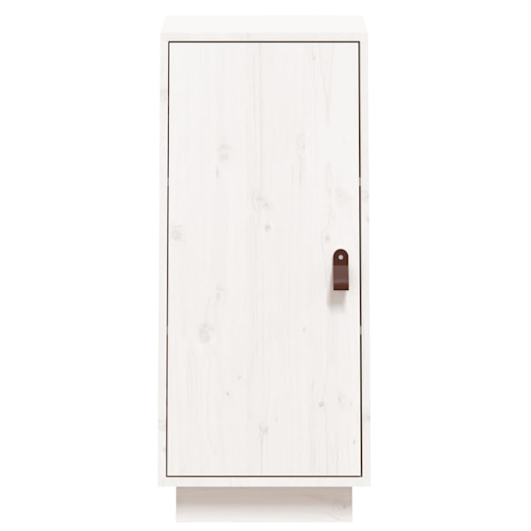 vidaXL Skåp vit 34x40x75 cm massiv furu Vit