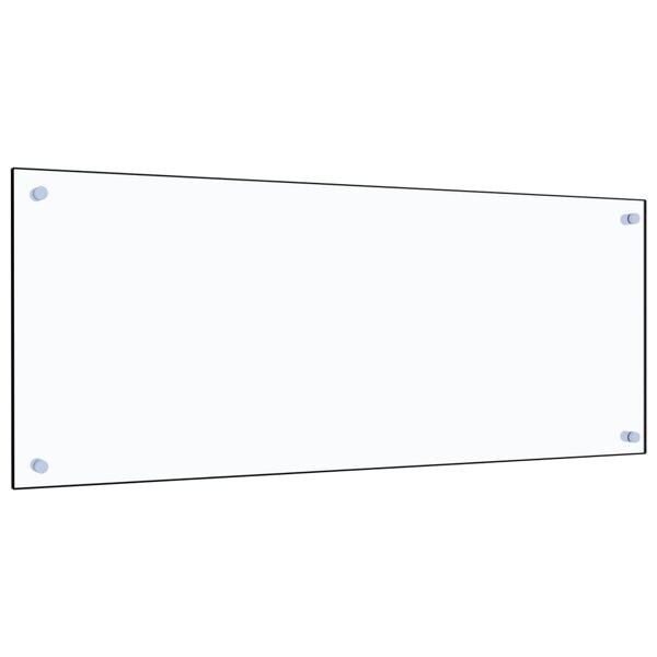 vidaXL Stänkskydd transparent 100x40 cm härdat glas Transparent