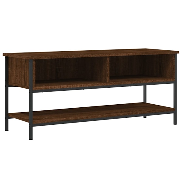 vidaXL Tv-bänk brun ek 100x35x45 cm konstruerat trä Brun