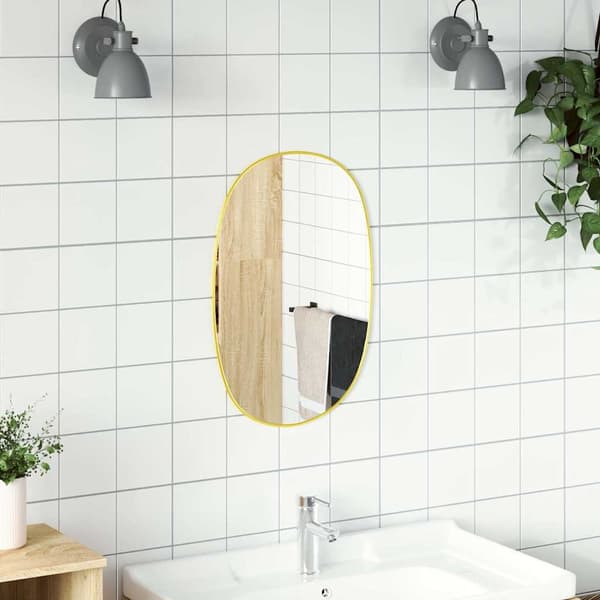 vidaXL Väggspegel guld 60x40 cm Guld