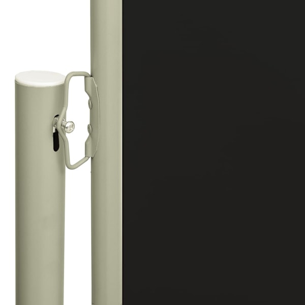 vidaXL Infällbar sidomarkis 160x300 cm svart Svart