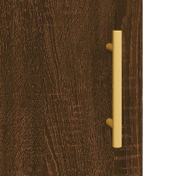 vidaXL Högskåp brun ek 69,5x31x115 cm konstruerat trä Brun