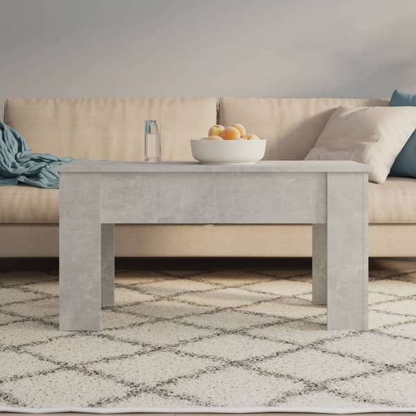 vidaXL Soffbord betonggrå 101x49x52 cm konstruerat trä Grå