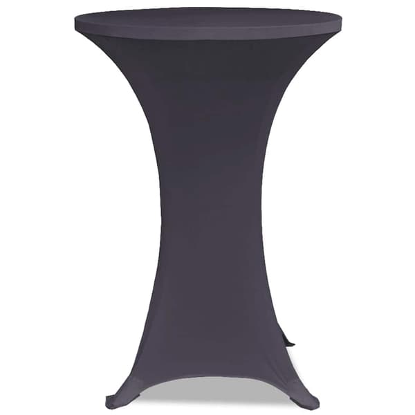 vidaXL Bordsöverdrag 4 st 80 cm stretch antracit Antracit