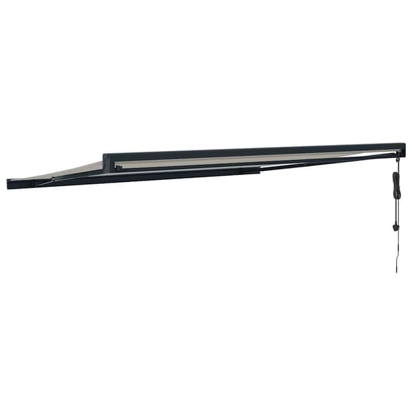 vidaXL Markis infällbar gräddvit 4,5x3 m tyg&aluminium Kräm