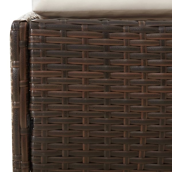 vidaXL Dagbädd konstrotting 201x139x58 cm brun Brun