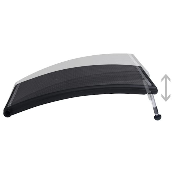vidaXL Rundad solpanel för pool 110x65 cm Svart