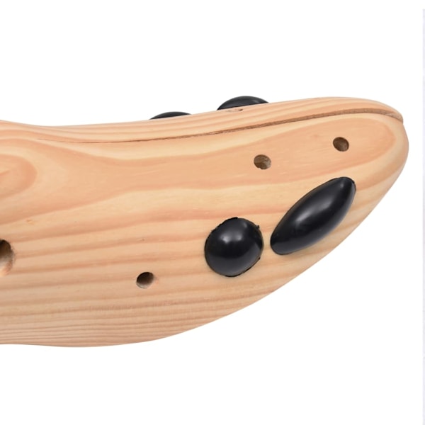 vidaXL Skoblock 2 par stl. 36-40 massiv furu Brun