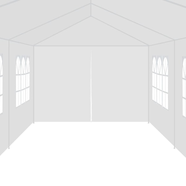 vidaXL Paviljong 3x12 m vit Vit