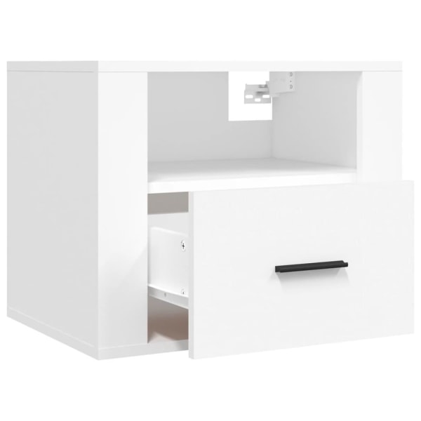 vidaXL Väggmonterade sängbord 2 st vit 50x36x40 cm Vit