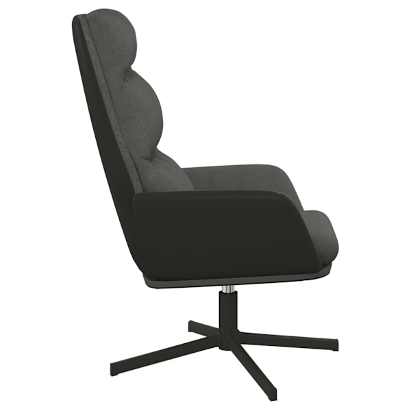 vidaXL Vilstol mörkgrå tyg grå