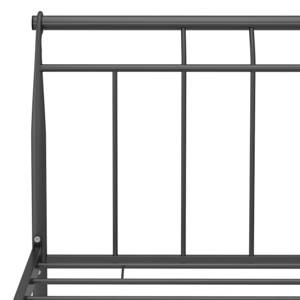 vidaXL Sängram svart metall 200x200 cm Svart