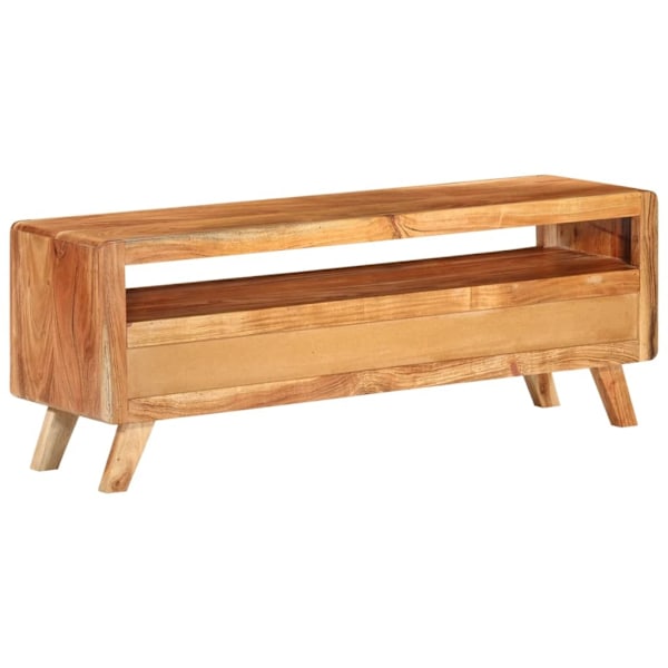 vidaXL Tv-bänk 110x30x40 cm massivt akaciaträ Brun