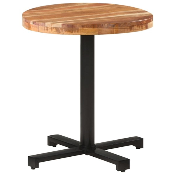 vidaXL Cafébord runt Ø70x75 cm massivt akaciaträ Brun