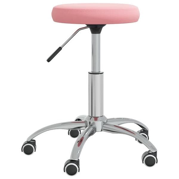 vidaXL Massagepall rosa sammet Rosa