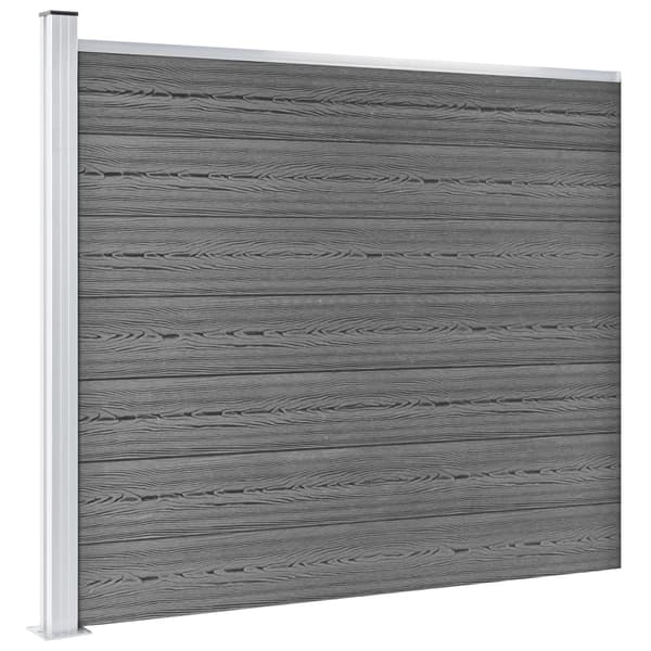 vidaXL Staketpaneler WPC 872x146 cm grå grå