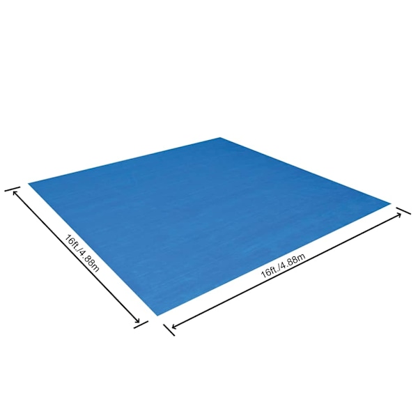 Bestway Markduk för pool Flowclear 488x488 cm Blå