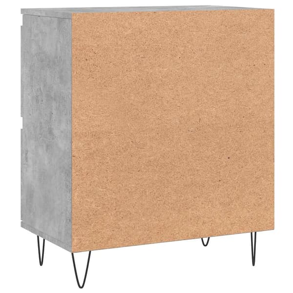 vidaXL Byrå betonggrå 60x35x70 cm konstruerat trä Grå
