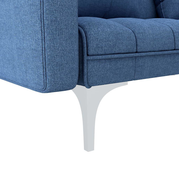 vidaXL Bäddsoffa blå tyg Blå