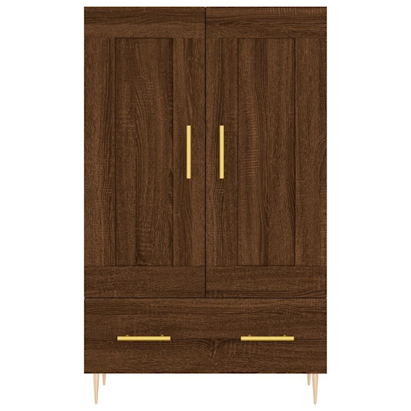vidaXL Högskåp brun ek 69,5x31x115 cm konstruerat trä Brun