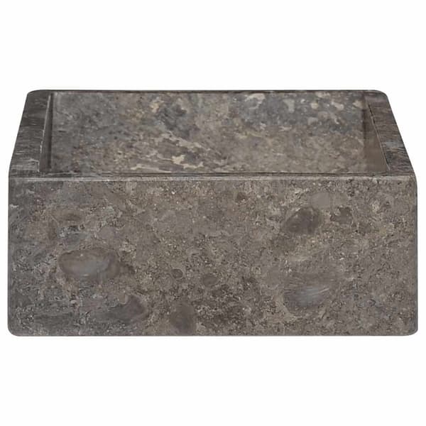 vidaXL Handfat 45x30x12 cm marmor grå högglans grå