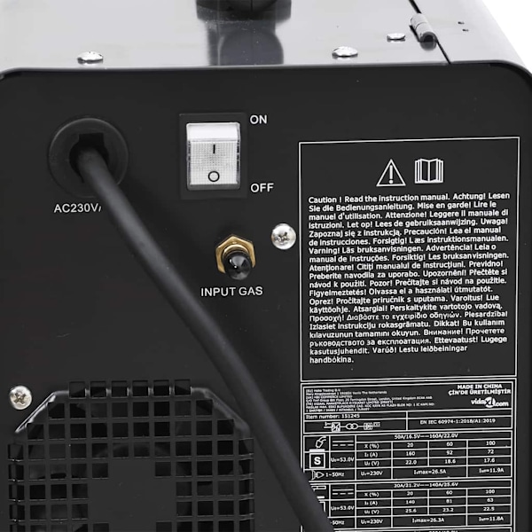 vidaXL Svetsmaskin MIG/MMA/TIG 200 A