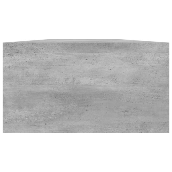 vidaXL Skärmställ betonggrå 100x24x13 cm konstruerat trä grå