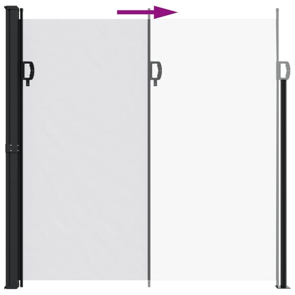 vidaXL Indragbar sidomarkis vit 200x300 cm Vit