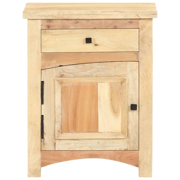 vidaXL Sängbord 40x30x50 cm massivt återvunnet trä multifärg