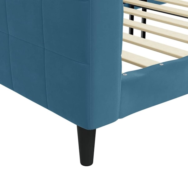 vidaXL Dagbädd blå 100x200 cm sammet Blå